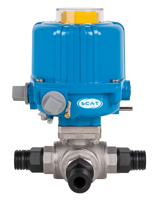 3-way ball valve, 3xGL25