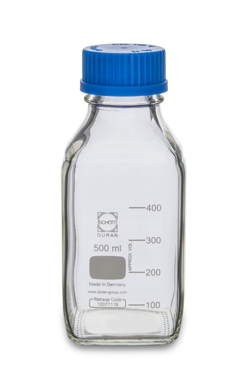 Laborflasche DURAN, GL45, 500 ml, Typ 2