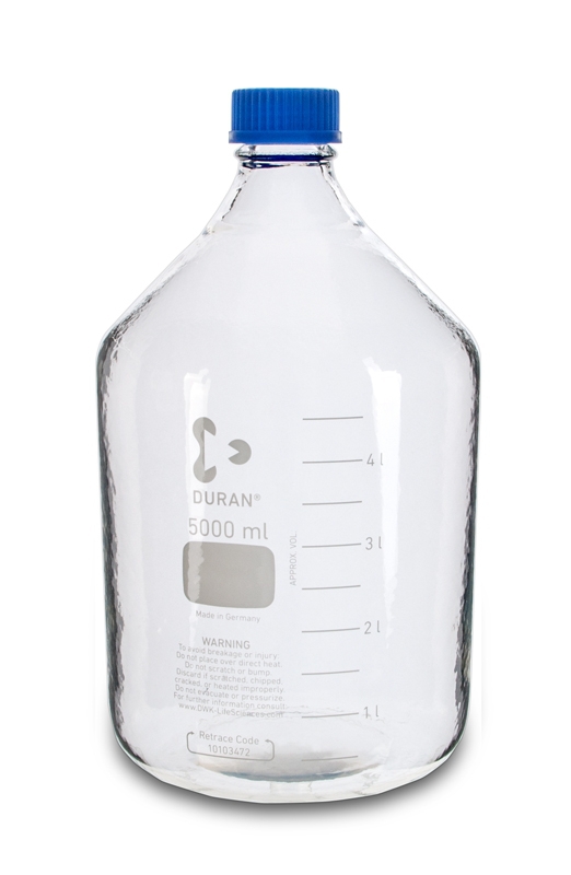 Laborflasche DURAN, GL45, 5 L, Typ 2