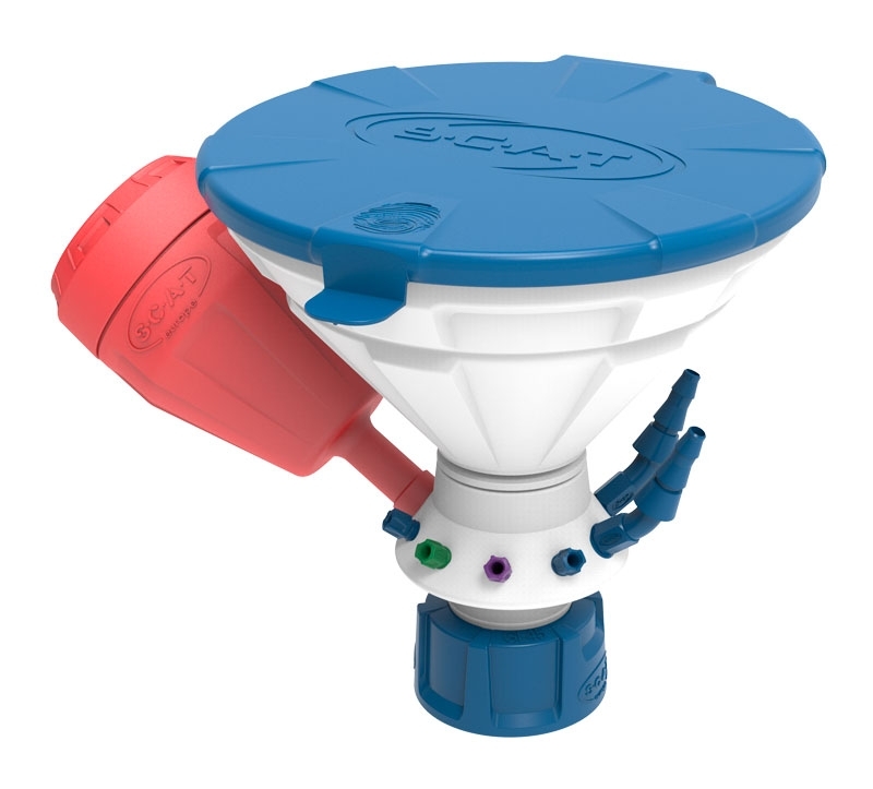 Disposal Inlet Cap JAN Safety Waste Cap with Funnel | Easy Waste Disposal | SCAT Americas